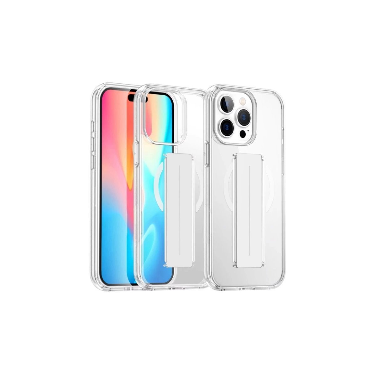 Joko İphone 14 Pro Max Kılıf Alfa Magsafe Standlı Kapak - Şeffaf