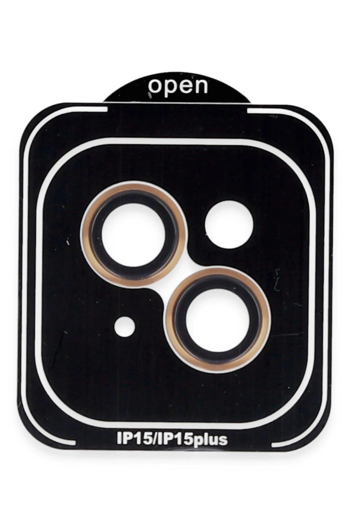 Joko iPhone 14 PVD Metal Kamera Lens - Turuncu