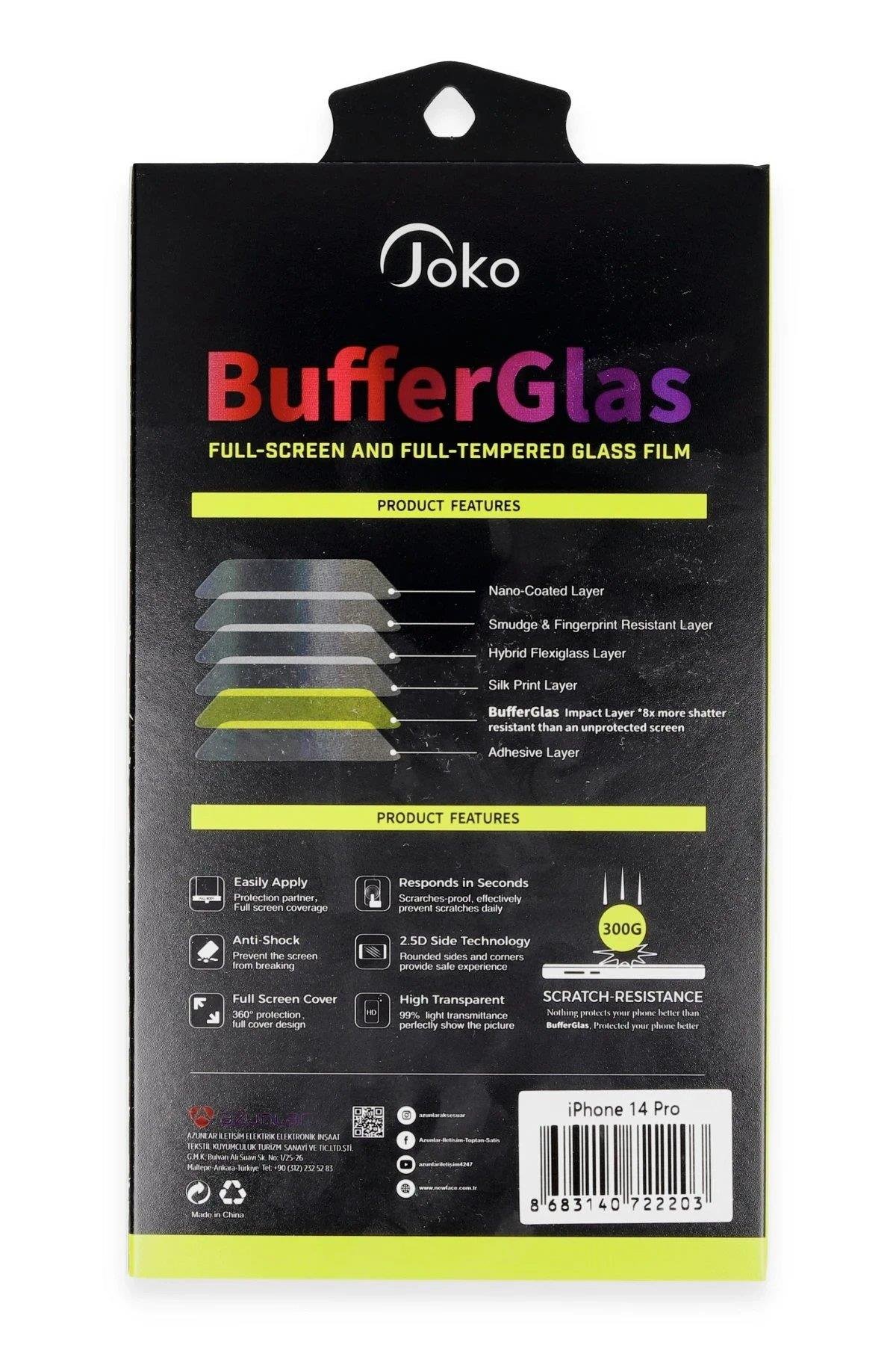 Joko iPhone 15 Pro Max Buffer Cam Ekran Koruyucu - Siyah