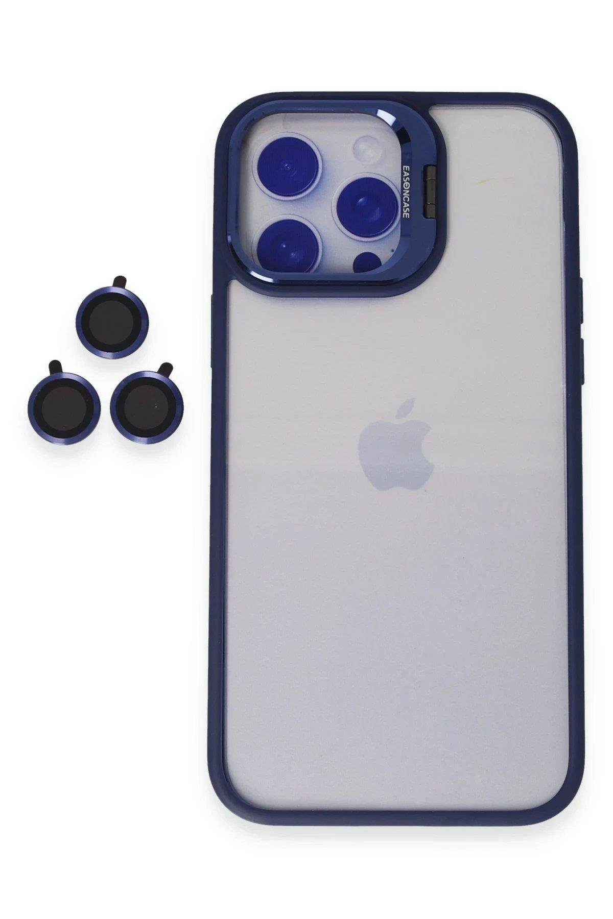 Joko iPhone 15 Pro Max Kılıf Roblox Lens Standlı Kapak - Lacivert