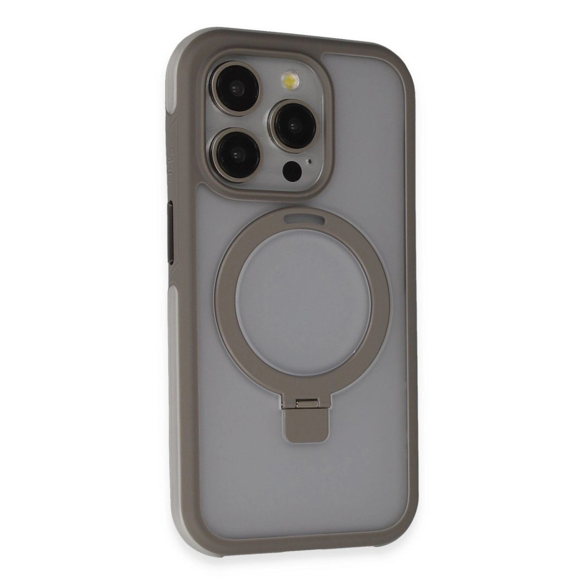 Joko İphone 15 Pro Max Zorda Airbag Magsafe Standlı Kapak - Titan Gri