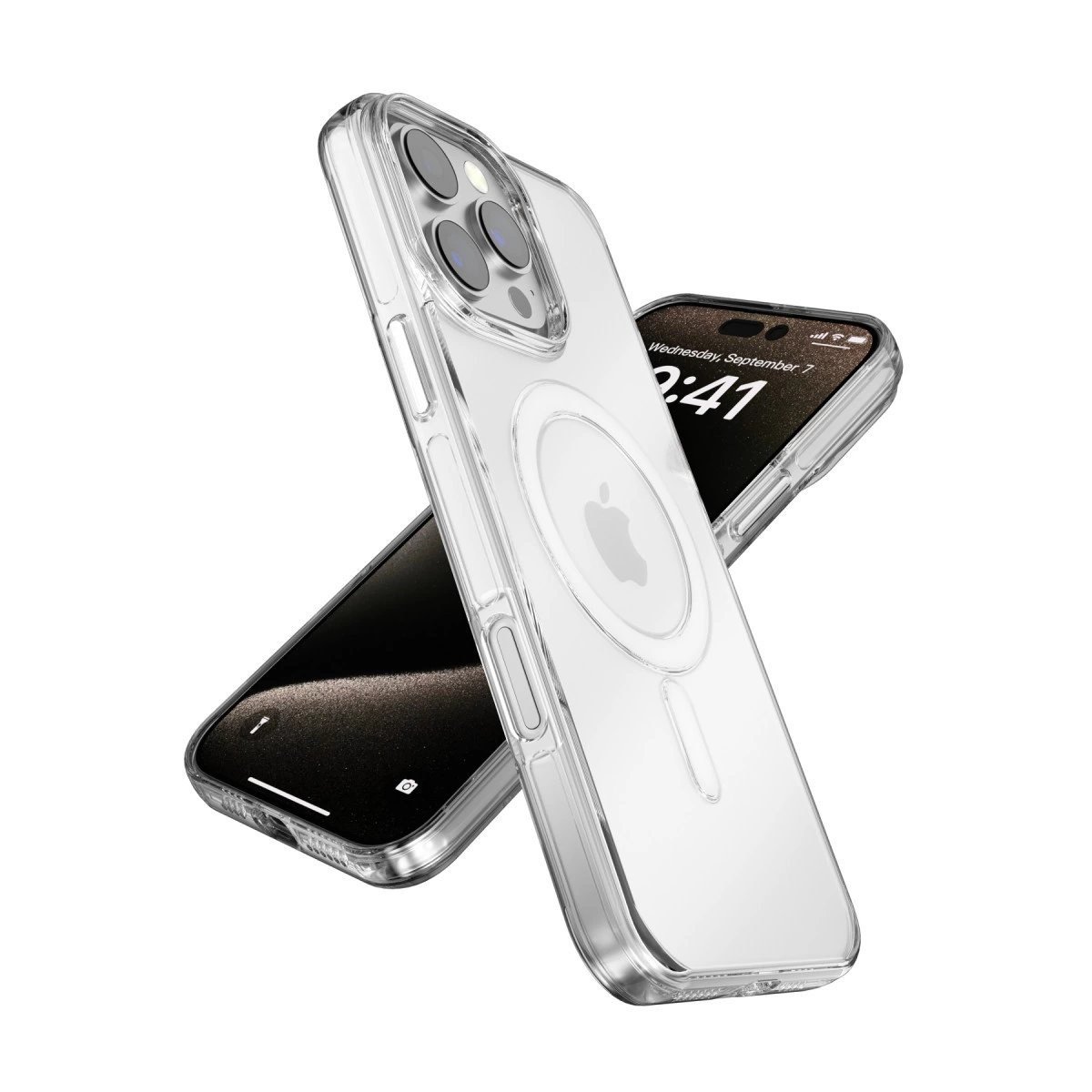 Joko İphone 16 Gleam Pc Sert Magsafe Kılıf - Şeffaf-siyah