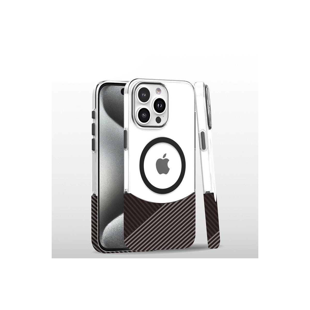 Joko İphone 16 Pro Carbon Puzzle Magsafe Kapak - Gri