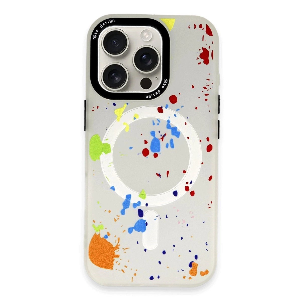 Joko İphone 16 Pro Max Colorful Magsafe Kapak - Şeffaf