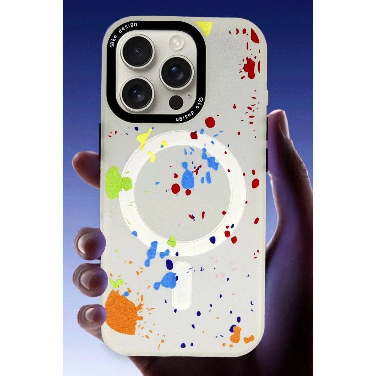Joko İphone 16 Pro Max Colorful Magsafe Kapak - Şeffaf