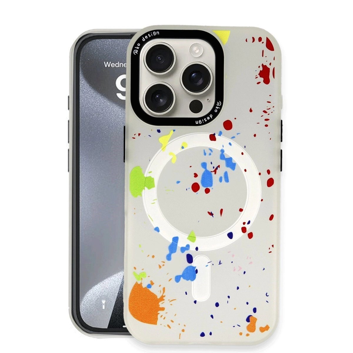 Joko İphone 16 Pro Max Colorful Magsafe Kapak - Şeffaf