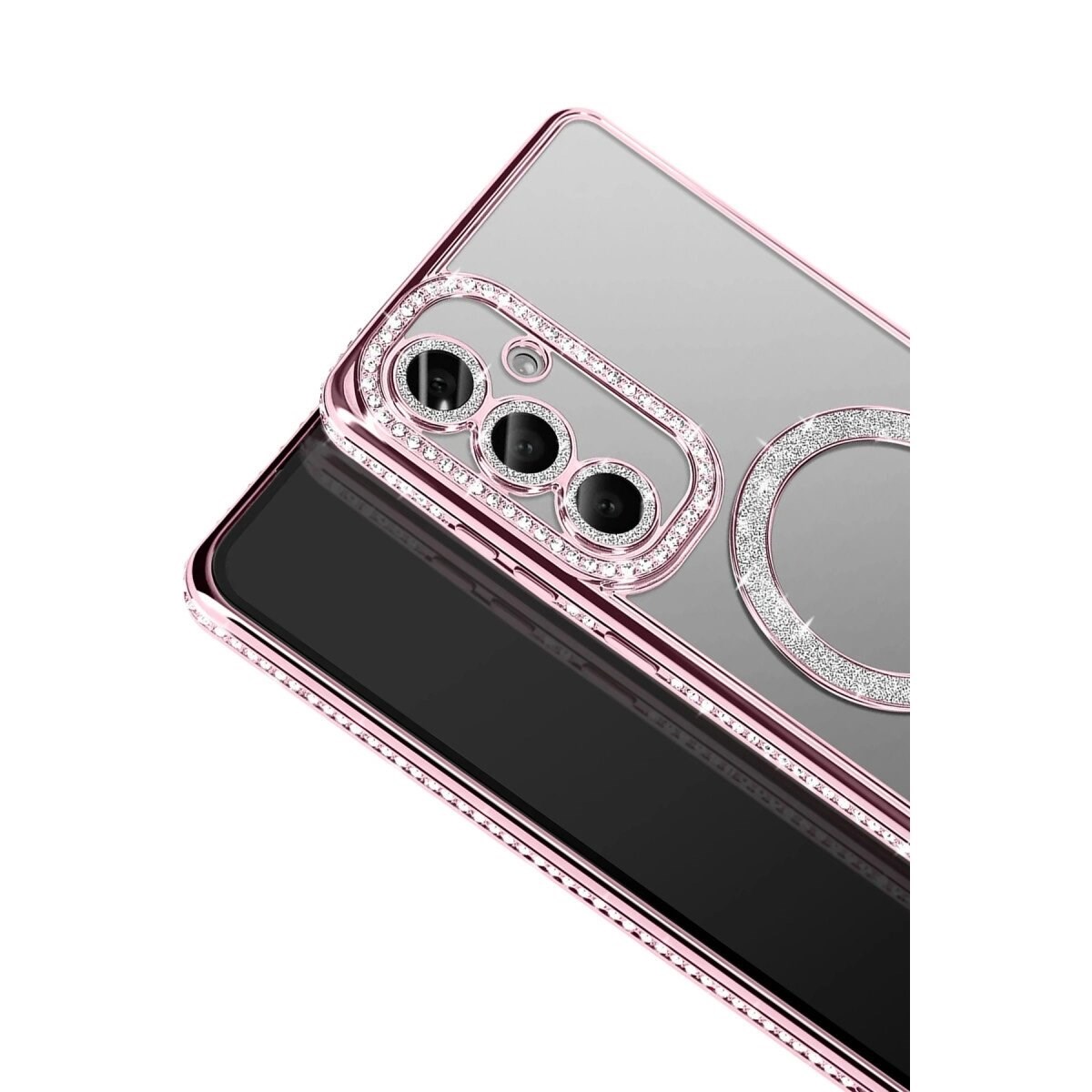 Joko Samsung Galaxy A57 5g Joke Simli Magneticsafe Kılıf - Pembe