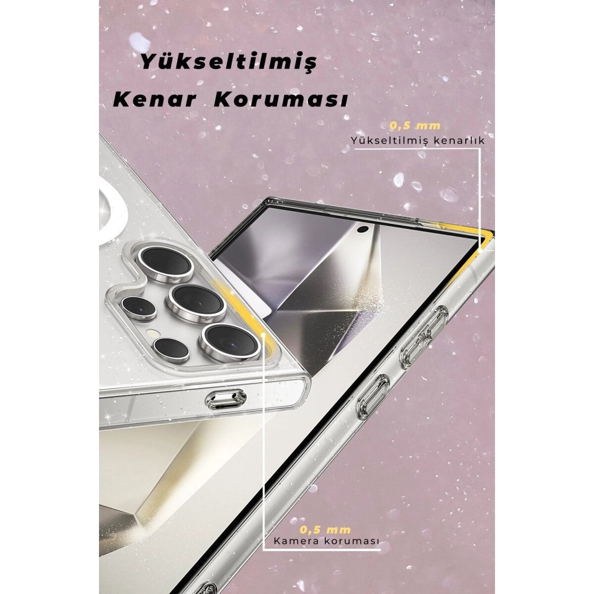 Joko Samsung Galaxy S23 Ultra Kılıf  Magsafe Kapak - Şeffaf