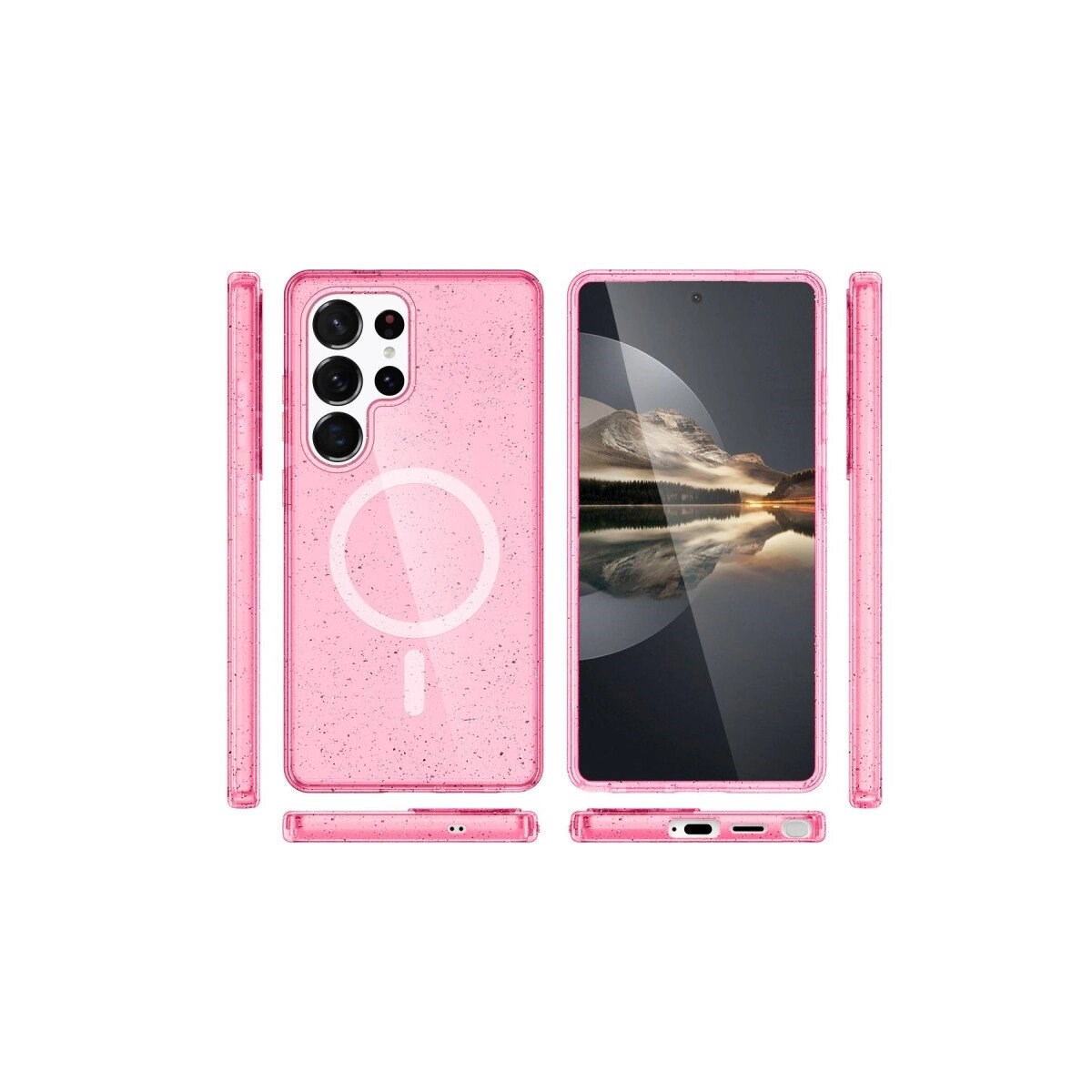 Joko Samsung Galaxy S23 Ultra Kılıf  Magsafe Kapak - Pembe