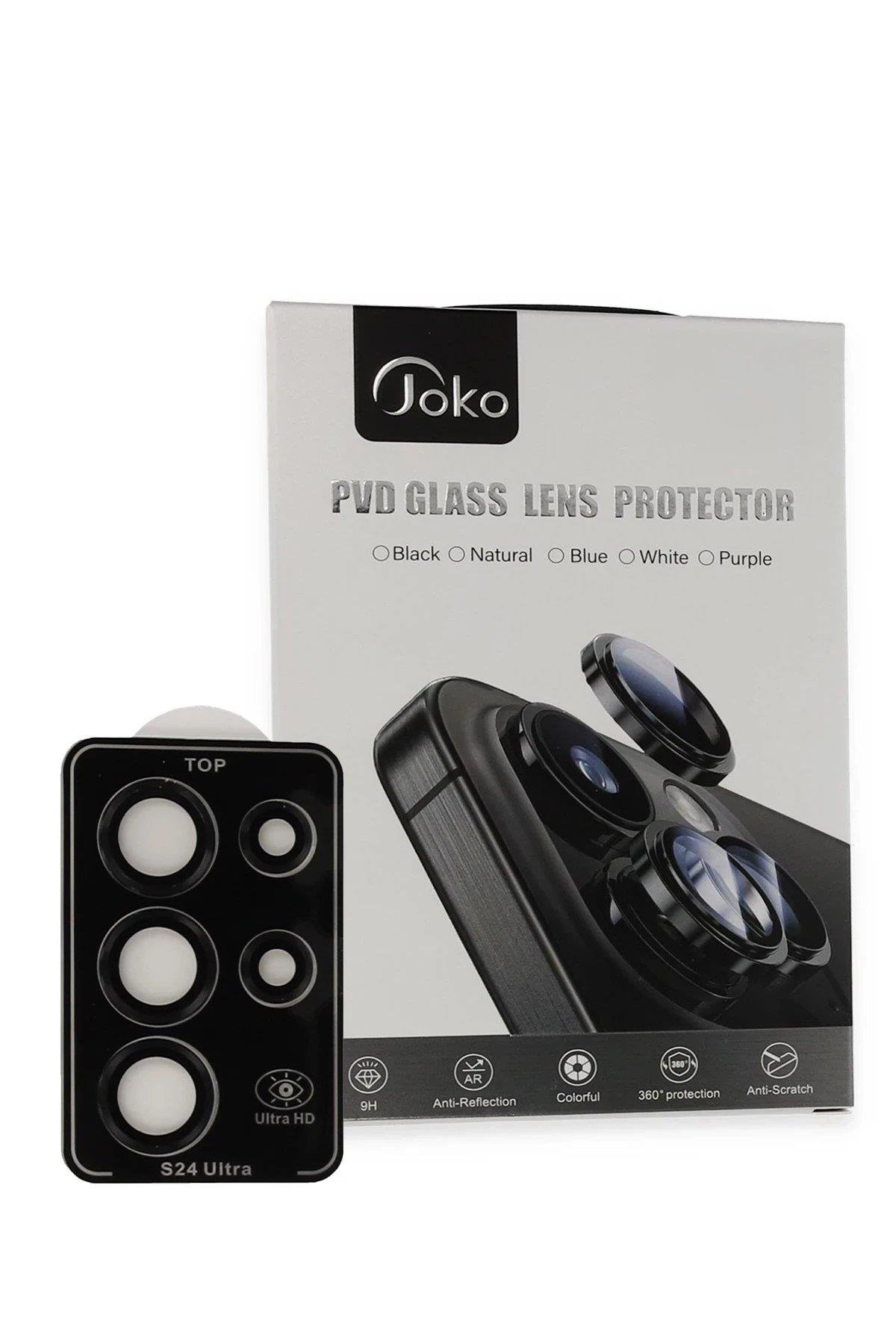 Joko Samsung Galaxy S23 Ultra PVD Metal Kamera Lens - Siyah