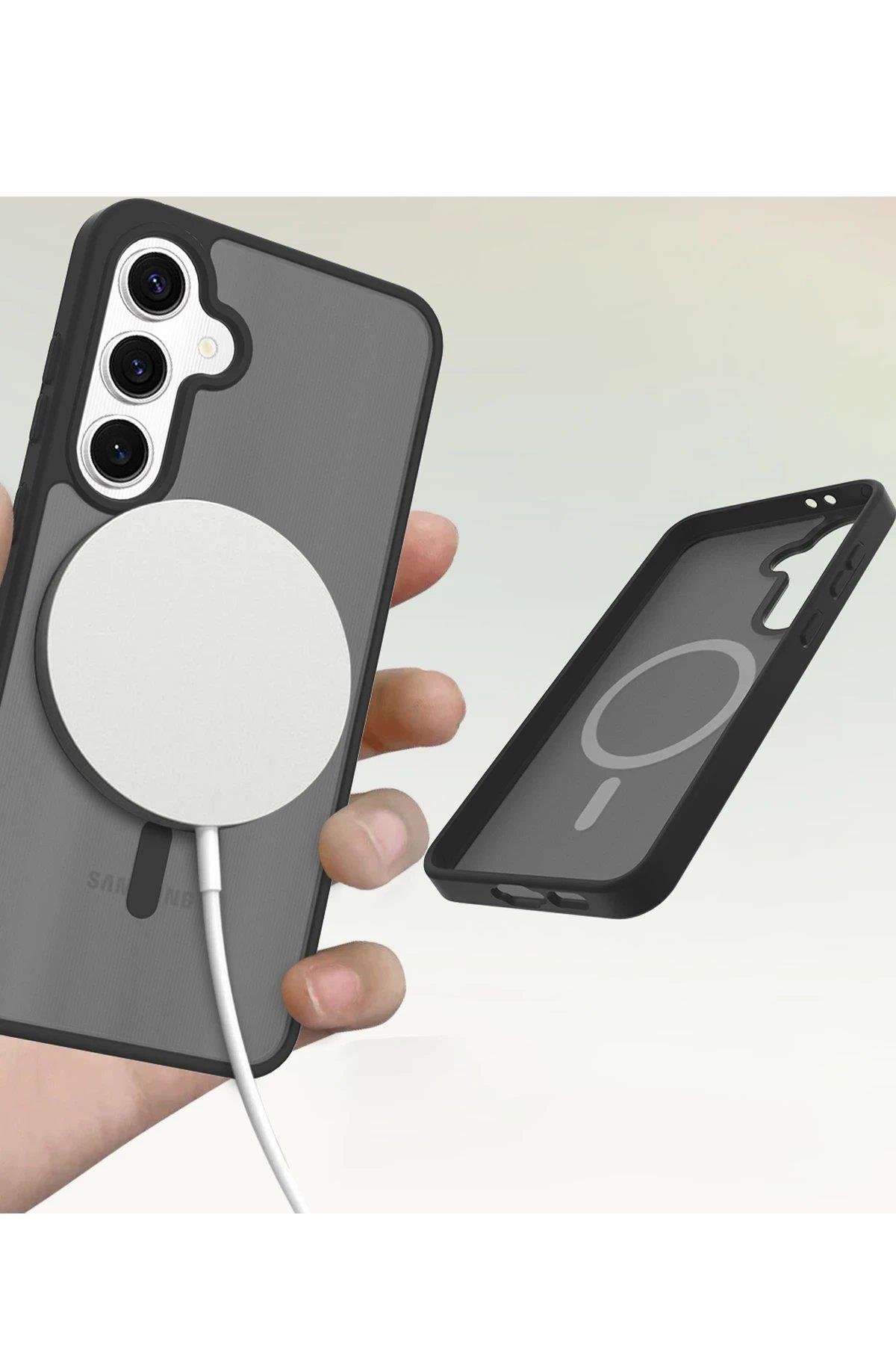 Joko Samsung Galaxy S24 FE Jota Magsafe Kapak - Pudra