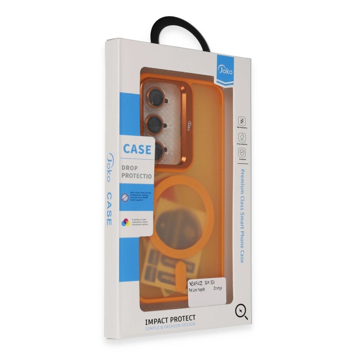 Joko Samsung Galaxy S24 Plus Flet Lens Magsafe Kapak - Turuncu