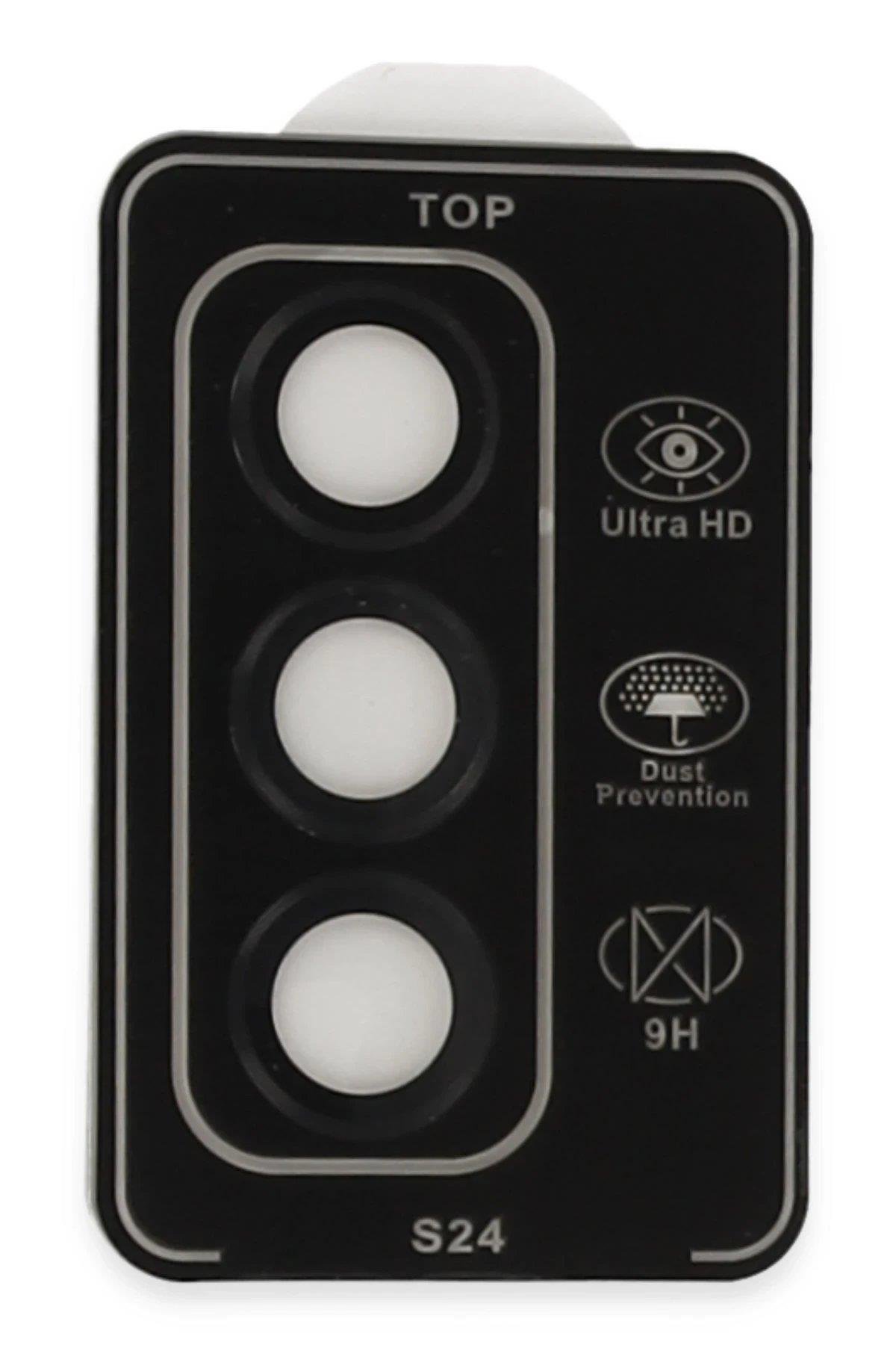 Joko Samsung Galaxy S24 PVD Metal Kamera Lens - Siyah