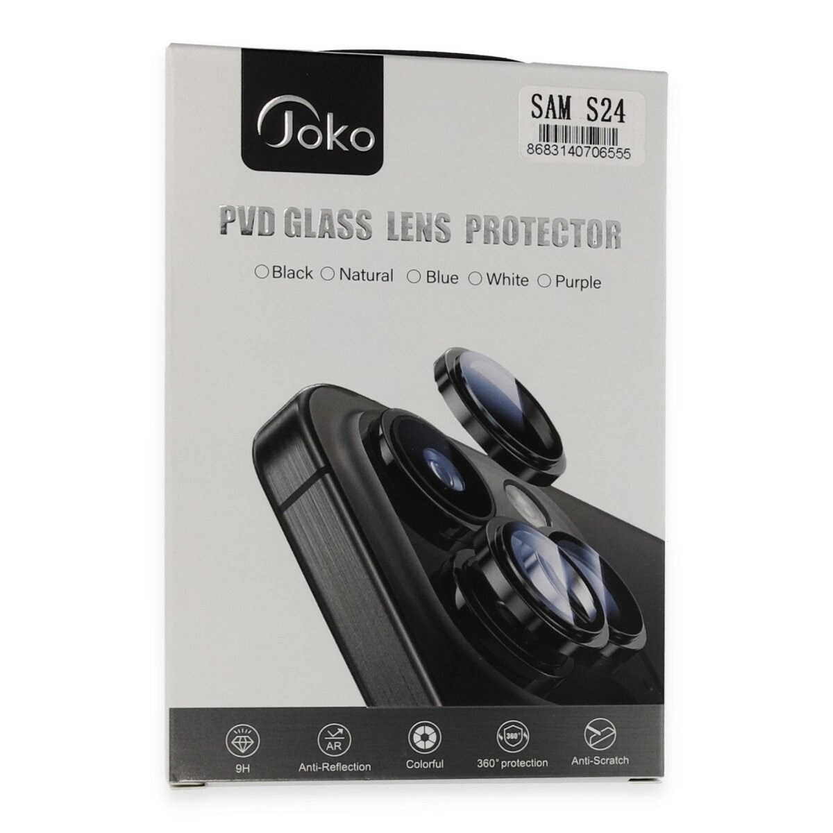 Joko Samsung Galaxy S24 Pvd Metal Kamera Lens - Siyah