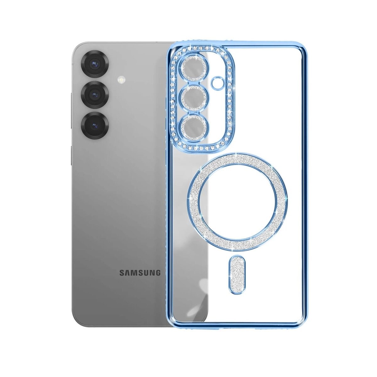 Joko Samsung Galaxy S26 Plus Joke Simli Magneticsafe Kılıf - Mavi