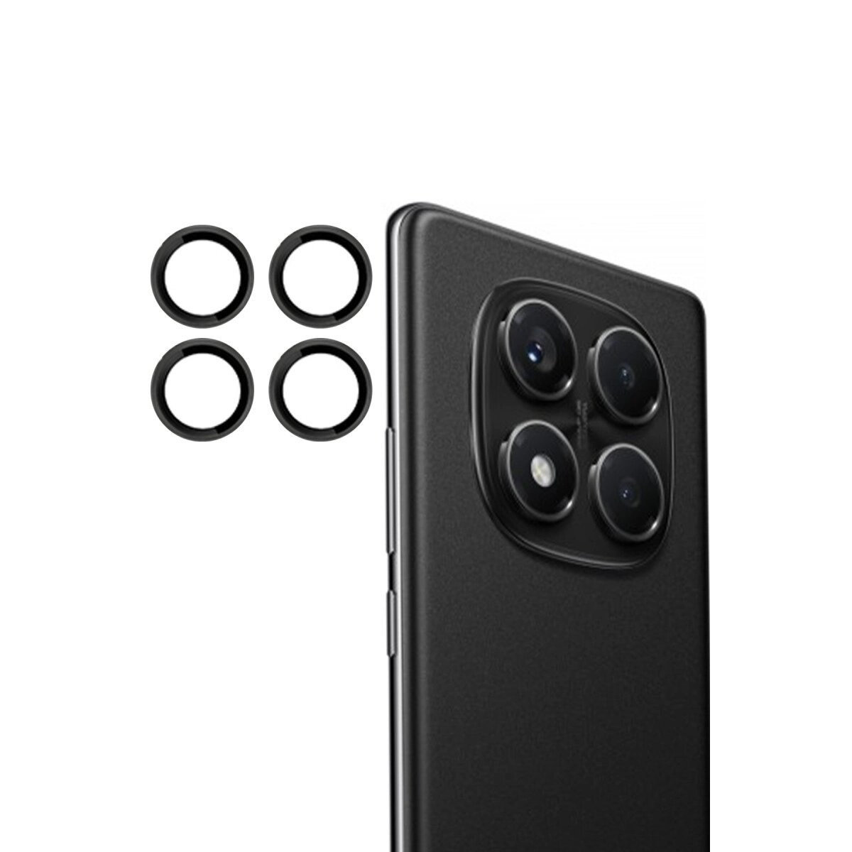 Joko Xiaomi Redmi Note 14 Pro 4g Pvd Metal Kamera Lens - Siyah