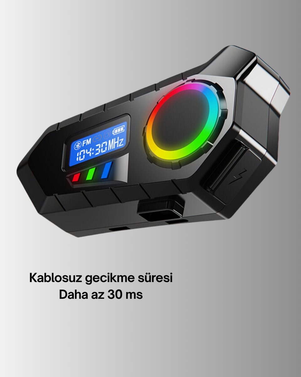 Kablosuz Bluetooth İnterkom IP65 Suya Dayanıklı 40mm HD Ses ve 40 Saat Pil