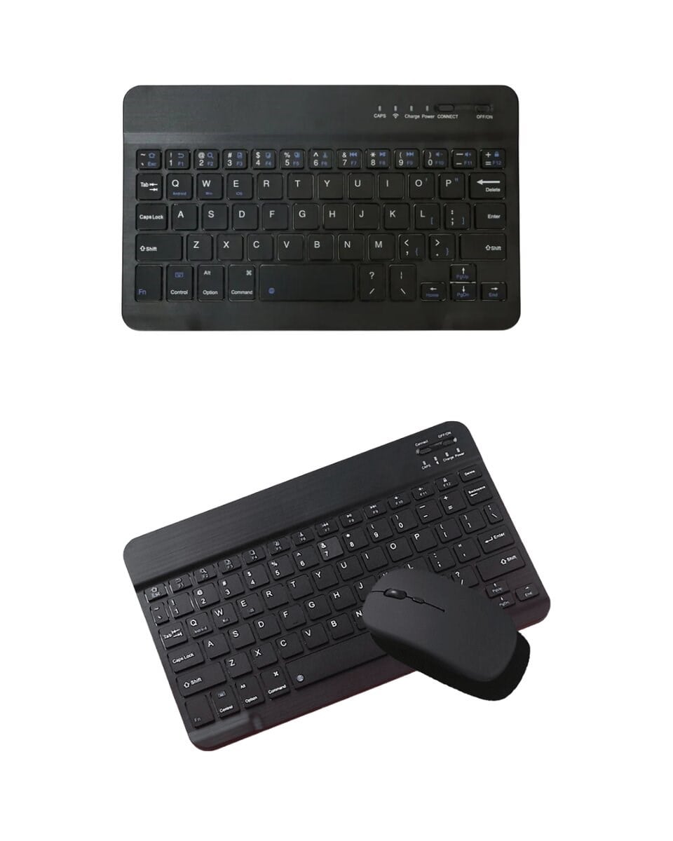 Kablosuz Bluetooth Klavye Mouse Seti Wireless Sessiz İnce Tasarım Çoklu Uyumlu