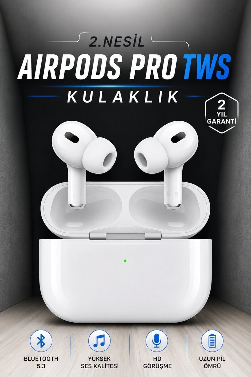 Kablosuz Bluetooth Kulaklık Gürültü Önleme, Su Geçirmez, Mikrofonlu