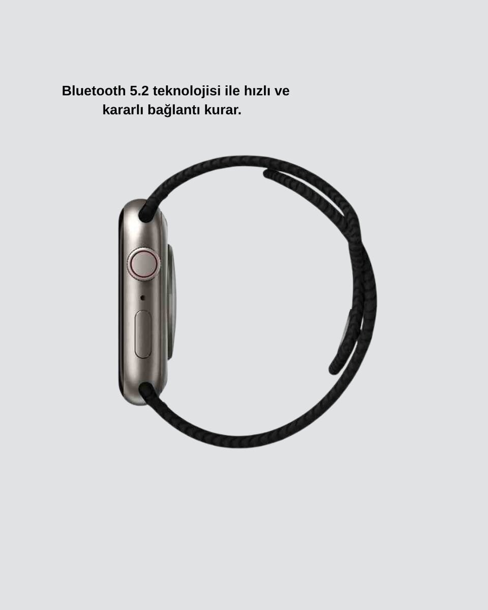 Kablosuz Şarjlı Akıllı Saat Bluetooth Arama Bildirim Destekli Uzun Pil Ömürlü