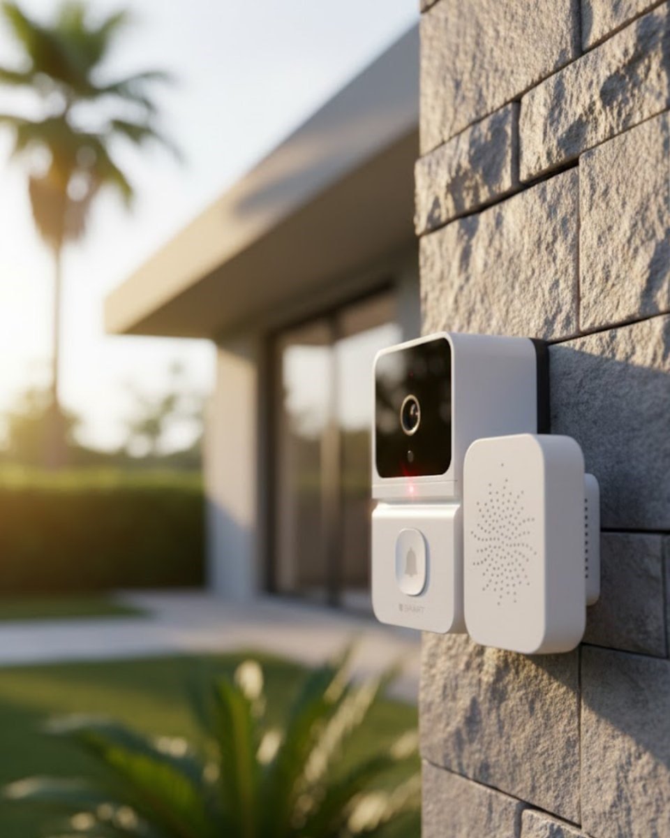 Kablosuz Video Kapı Zili Android iOS Uyumlu Güvenlik Kamerası