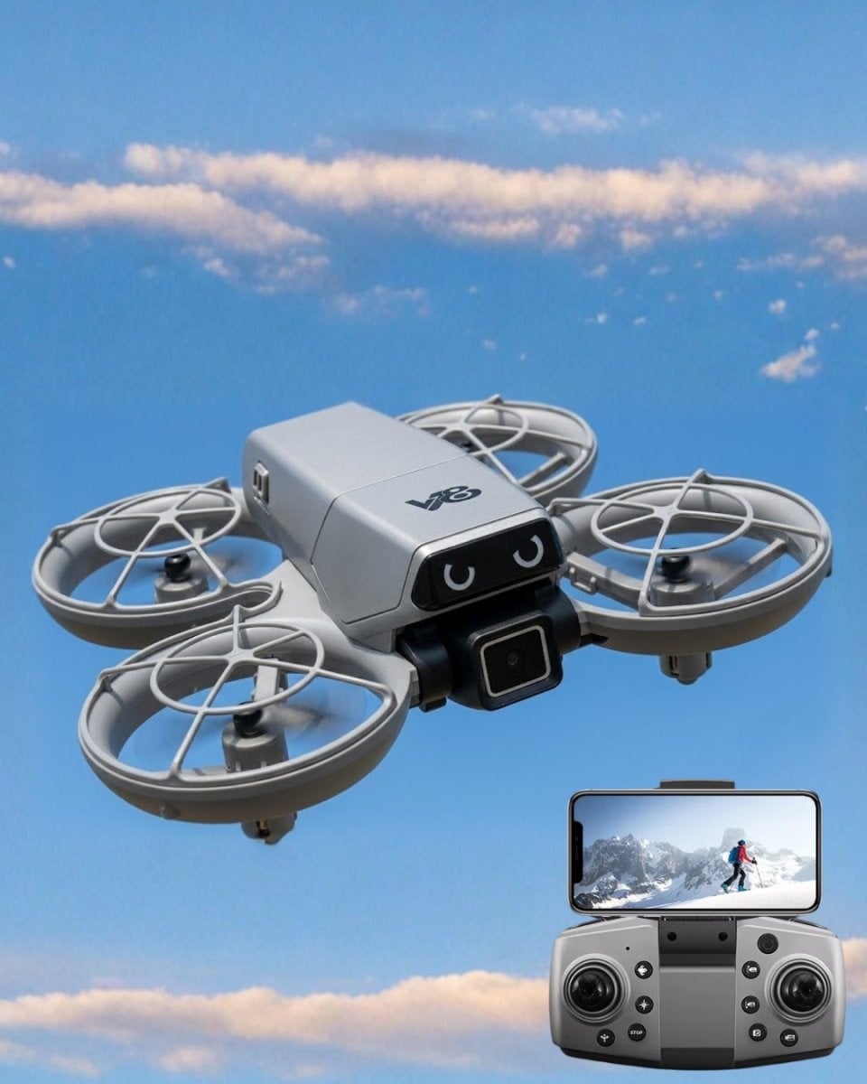 Kameralı Mini Drone Optical Flow Hover APP Kontrollü