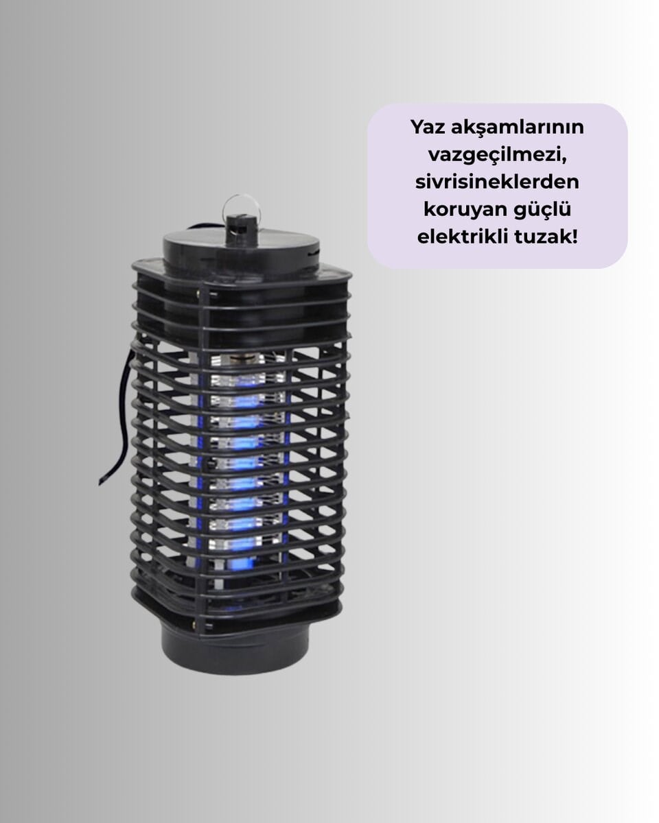 Kapalı ve Açık Alanlarda Etkili Elektrikli Sivrisinek Katili – UV Işıklı Tuzak