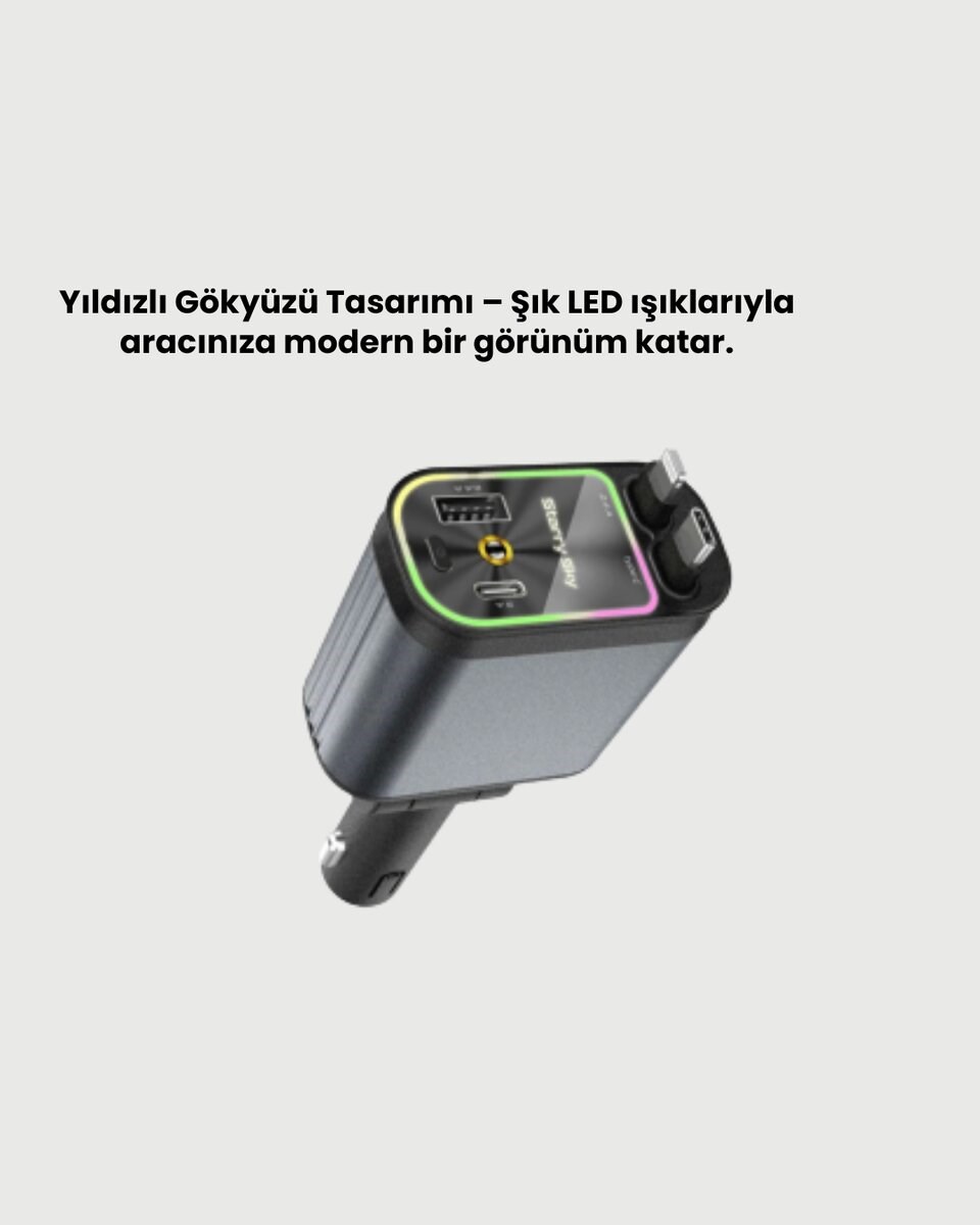 Kia, Seat, Mazda, Mitsubishi Araçlar için Çok Fonksiyonlu Araç Şarj Adaptörü Yeni Nesil