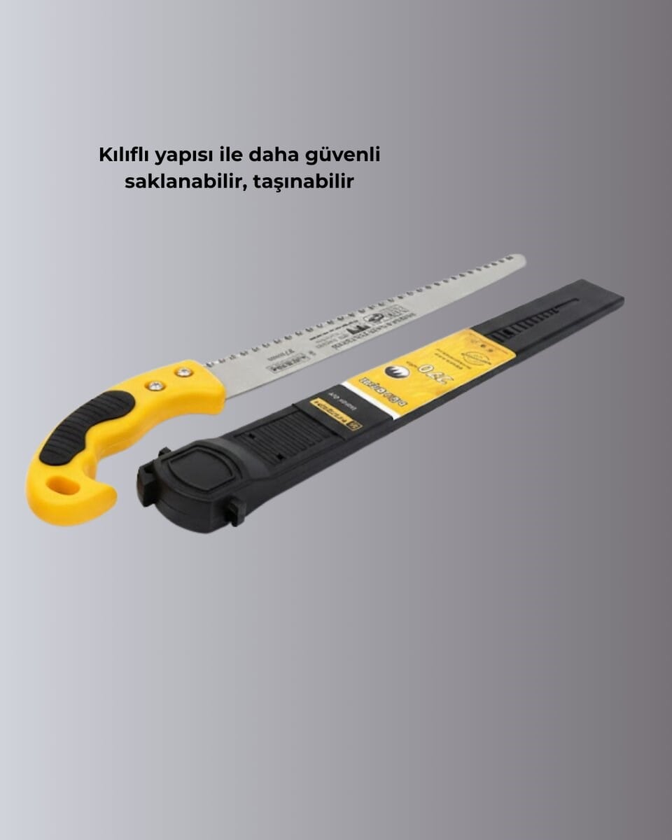 Kılıflı Budama Bahçe Testeresi 270 mm Düz Bıçaklı