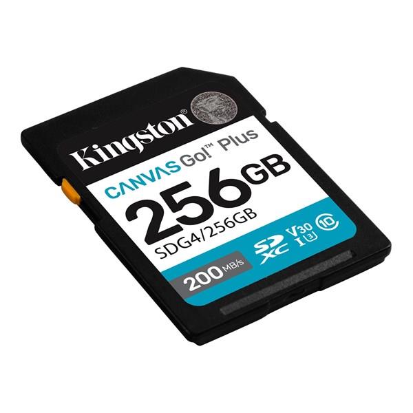 KINGSTON 256GB CANVAS GO+ SDG4/256GB SDHC HAFIZA KARTI