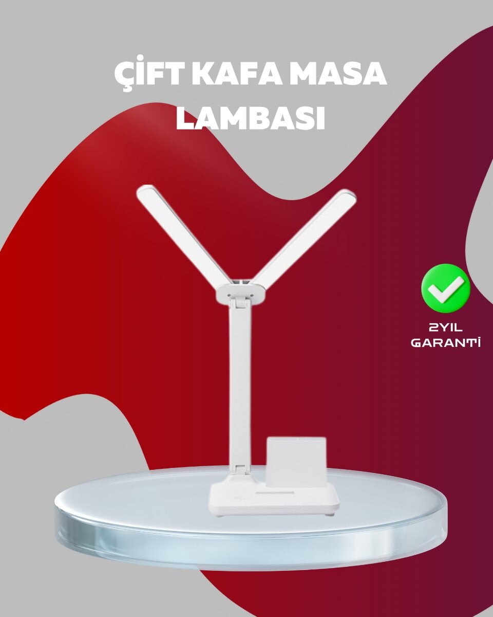 Kısılabilir LED Masa Lambası – Kalemlik, Telefon Standı ve Okuma Işığı Bir Arada