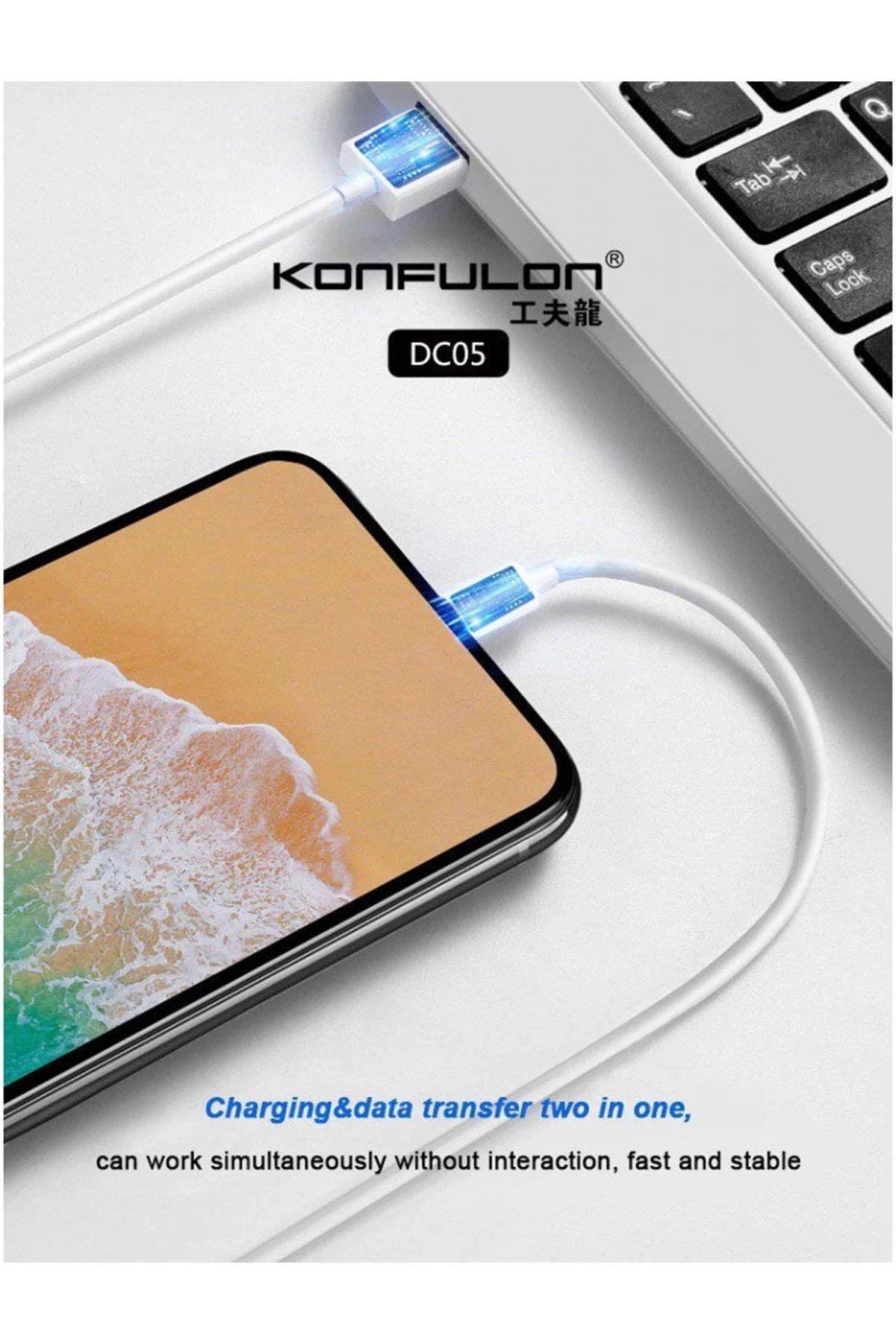 Konfulon DC05 Süper Hızlı Lightning Kablo iphone Uyumlu 1M 2.4A