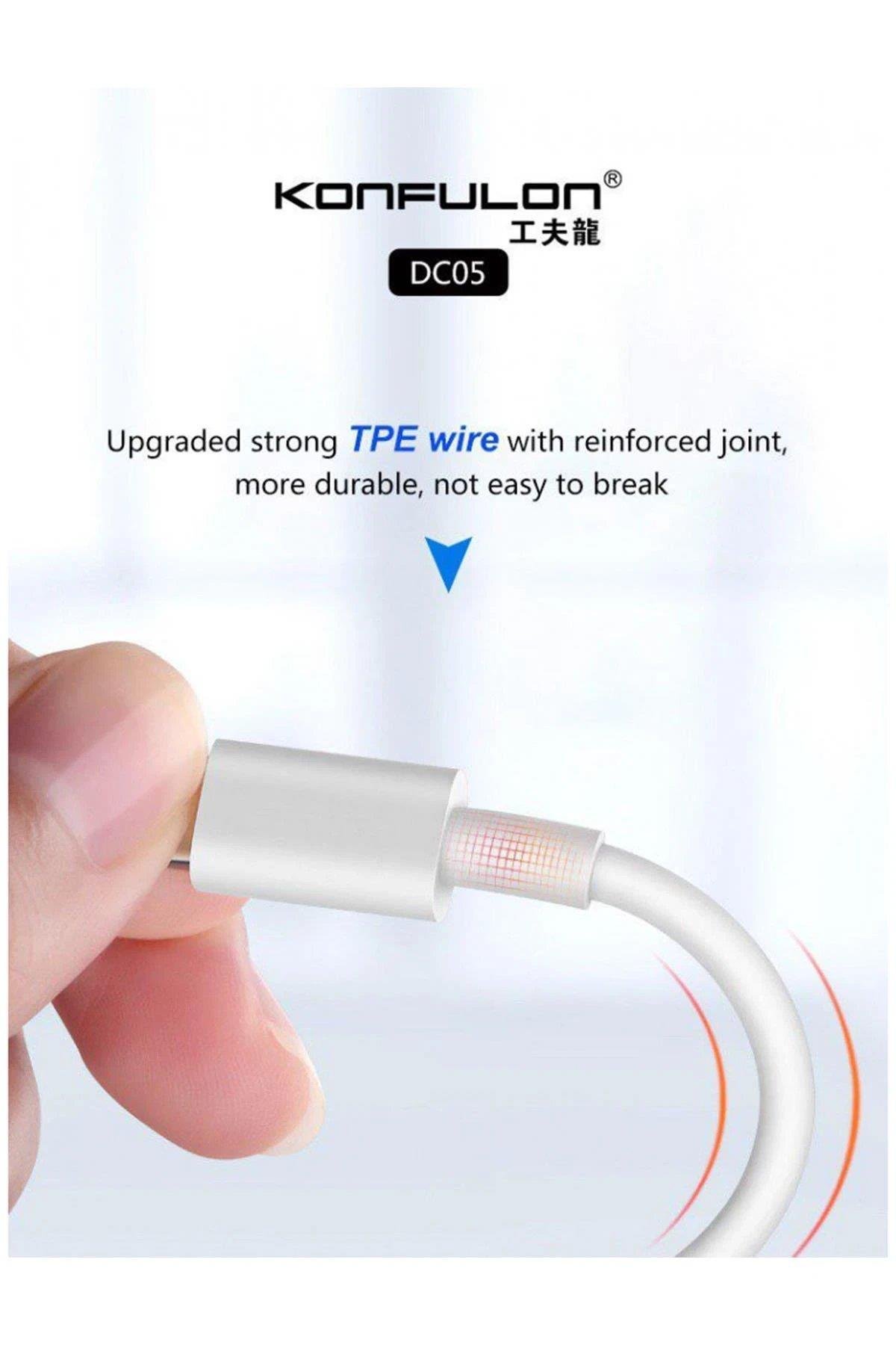 Konfulon DC05 Süper Hızlı Lightning Kablo iphone Uyumlu 1M 2.4A