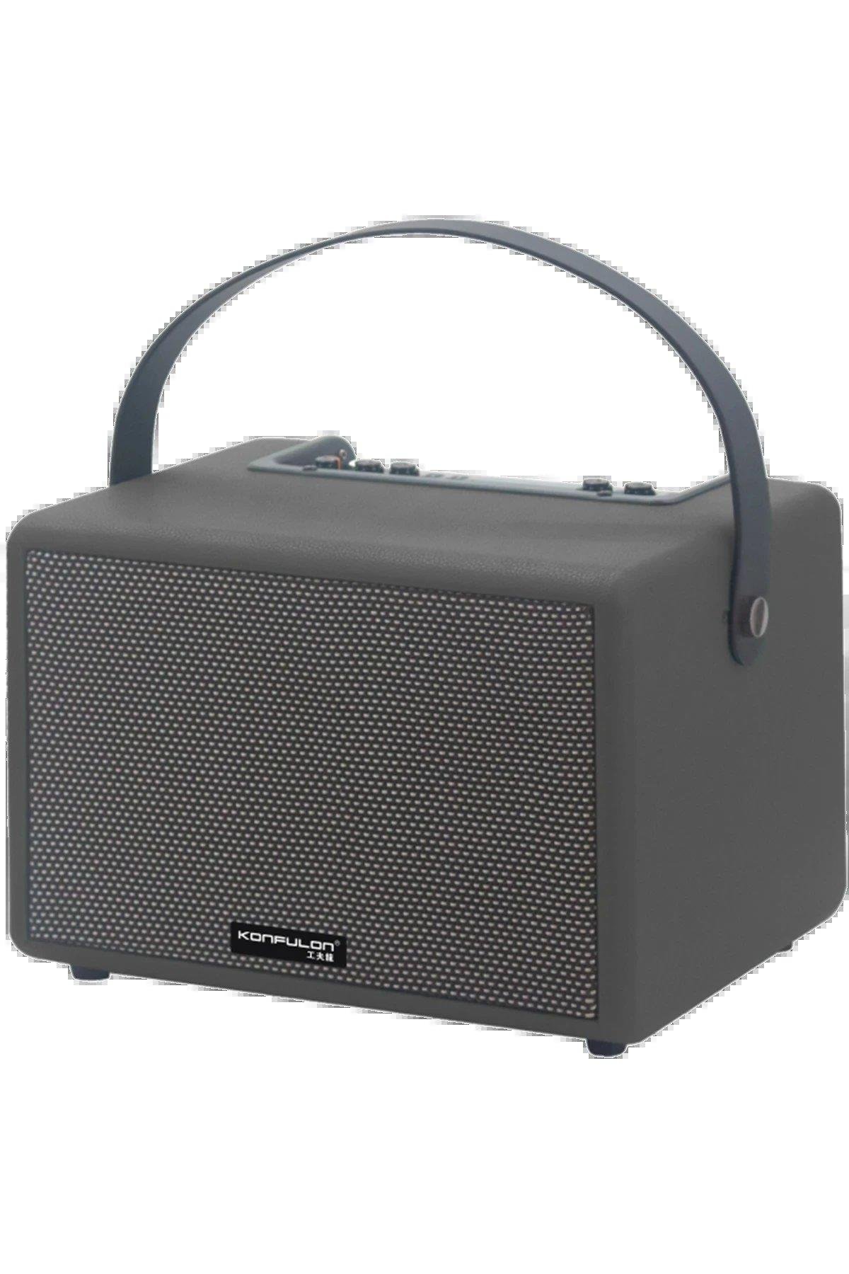 Konfulon F31 50W Sürücülü 2 Adet Mikrofonlu BT 5.2 Kablosuz Hoparlör - Siyah