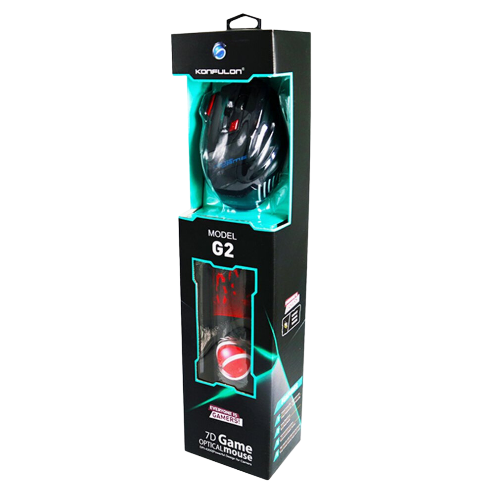 KONFULON G2 MOUSE PEDLİ GAMİNG RGB