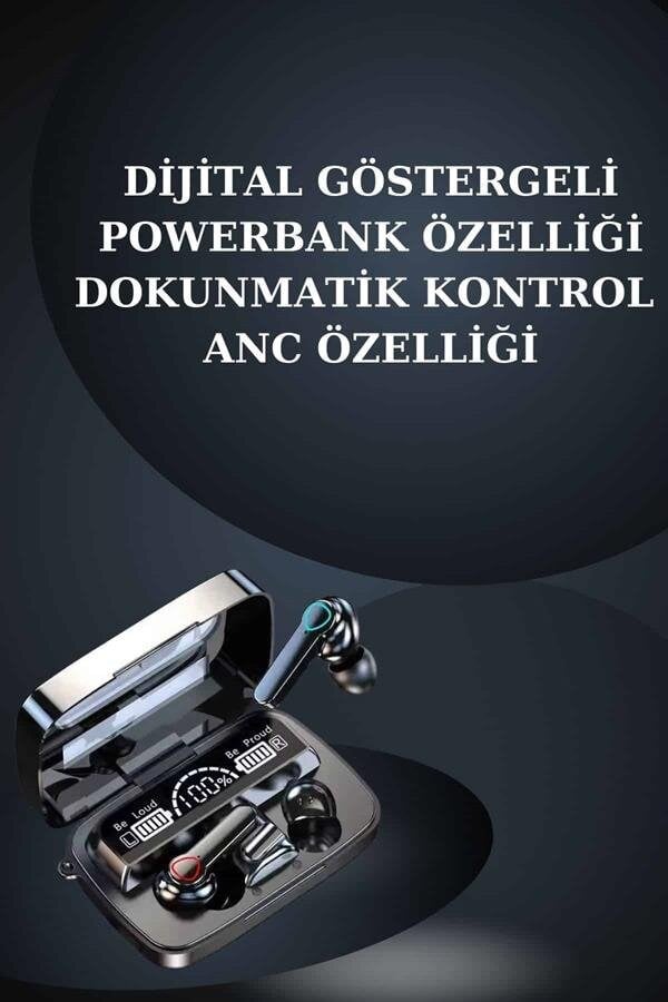 Kulak İçi Kablosuz Bluetooth Kulaklık ve NFC ve GPS Özellikli Akıllı Saat Alarm ve Titreşim