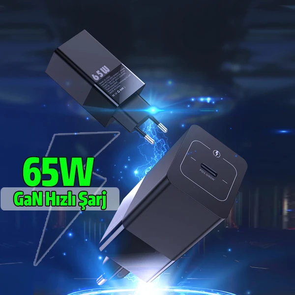 KUULAA 65W Gan PD Usb C Hızlı Şarj Aleti 4.0 3.0 QC4.0 PD3.0 Hızlı Macbook Pro Şarj Aleti-(1903)
