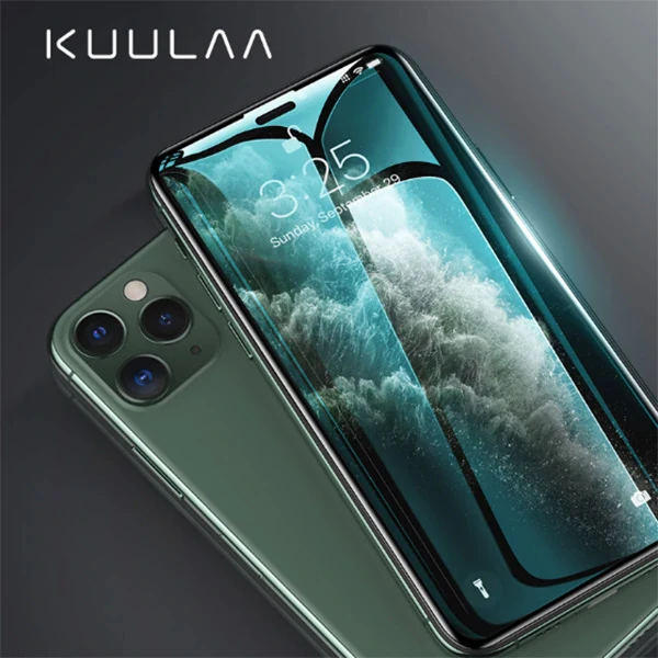 KUULAA İPhone 11 Pro Max3D Full Kırılmaz Tempered Cam Koruyucu-(1903)