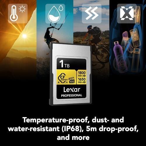 LEXAR 1TB PROFESSIONAL GOLD LCAGOLD001T- RNENG CFEXPRESS 4.0 TYPE-A KART
