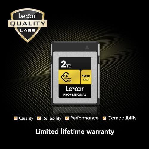 LEXAR 2TB PROFESSIONAL GOLD LCXEXPR002T-RNENG CFEXPRESS 4.0 TYPE-B KART