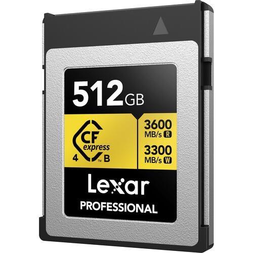LEXAR 512GB PROFESSIONAL GOLD LCXEXP4512G- RNENG CFEXPRESS 4.0 TYPE-B KART