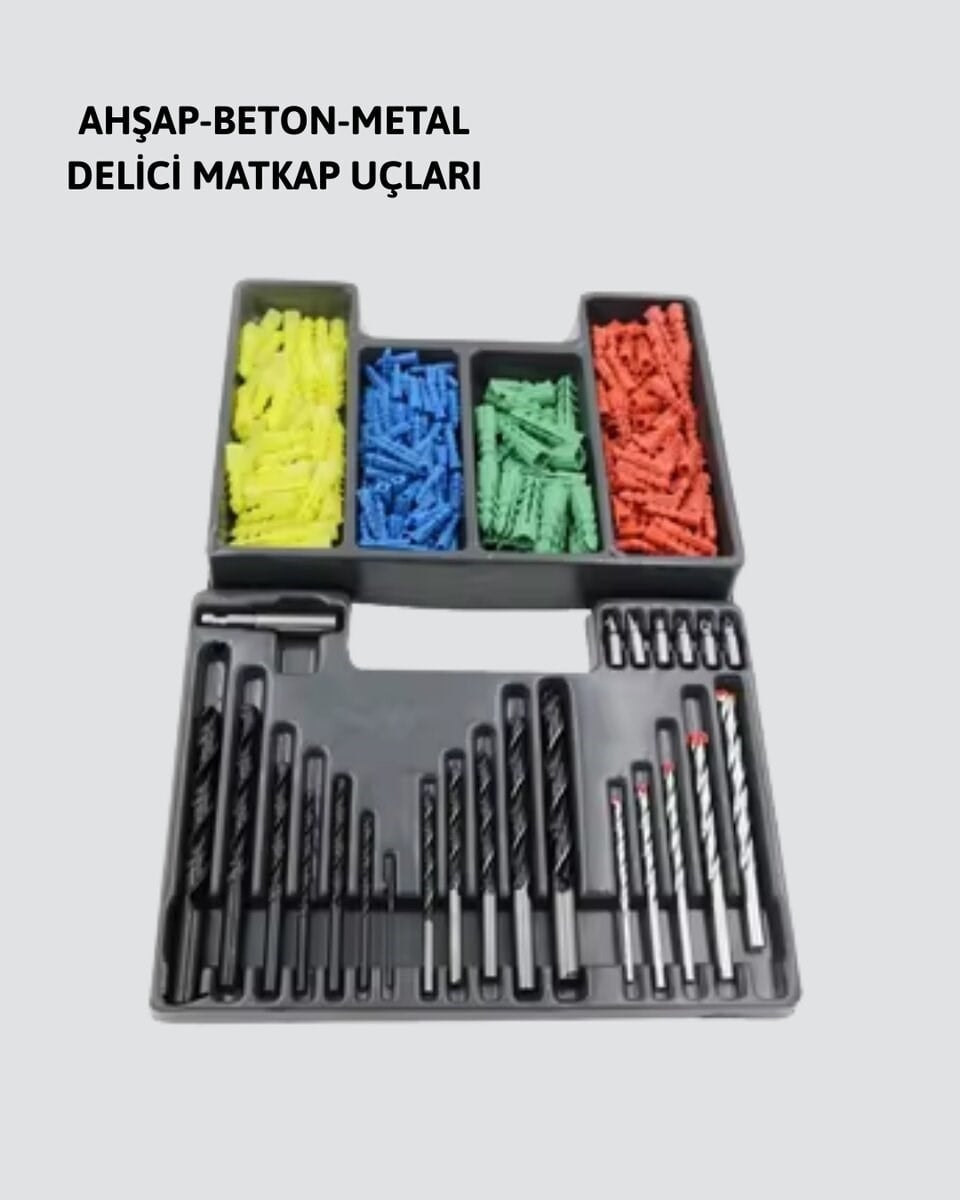 Matkap Ucu Seti Organizerli Çok Amaçlı Delme Uçları Yeni Nesil