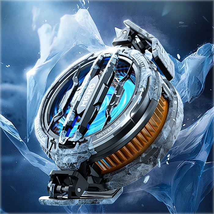 MEMO CX07 Manyetik/arka-klips Cep Telefon Soğutma Fanı Radyatör Soğutucu-(1903)