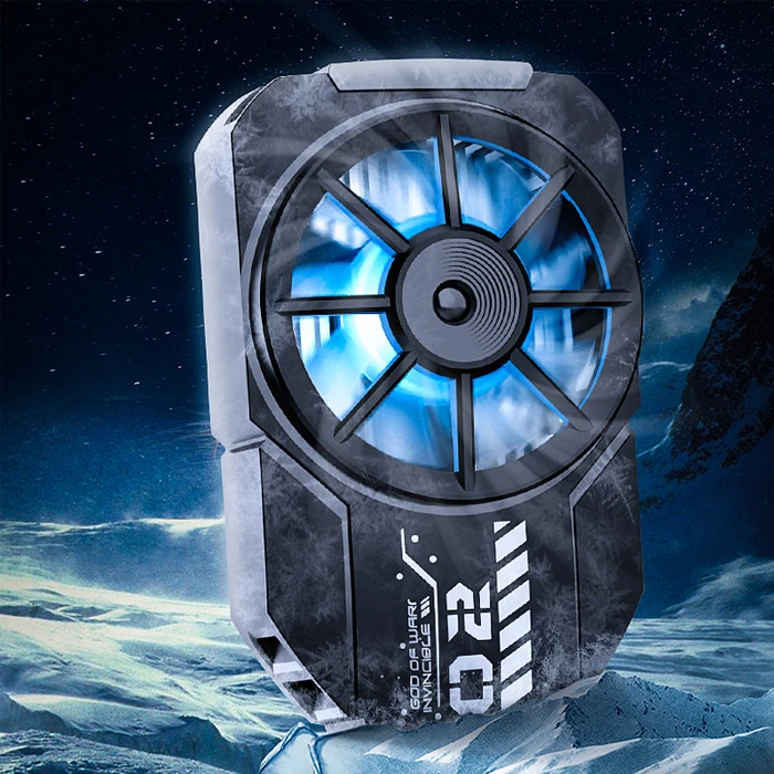 MEMO DL-A2 Cep Telefonu Soğutma Fanı Gamer Oyuncu Radyatör Soğutucu-(1903)