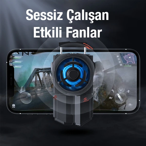 MEMO DL-A5 Cep Telefonu Soğutma Fanı Gamer Oyuncu Radyatör Soğutucu-(1903)