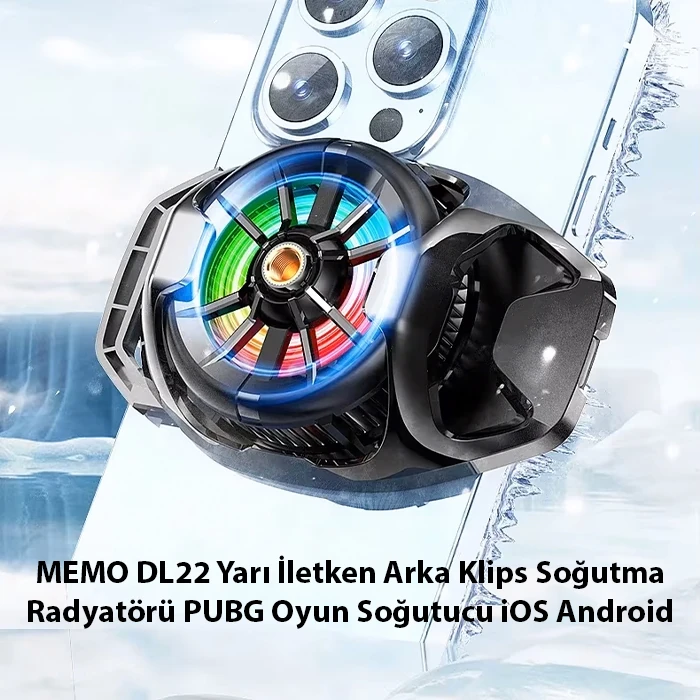 MEMO DL22 Yarı İletken Arka Klips Soğutma Radyatörü PUBG Oyun Soğutucu iOS Android-(1903)