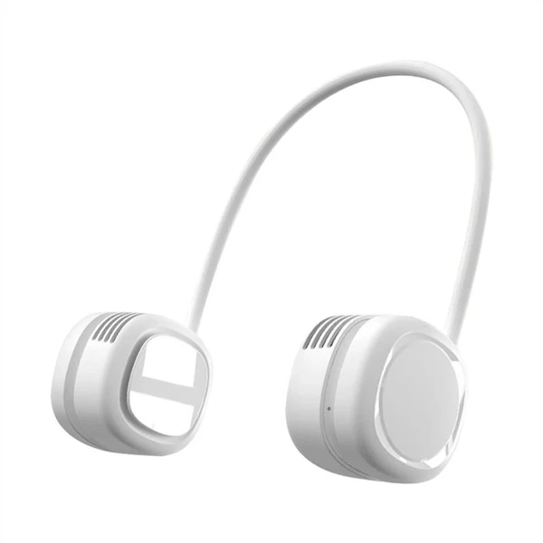 MEMO G02 Boyun Askılıklı Mini Fan Taşınabilir Şarjlı Soğutucu Boyun Fanı-(1903)