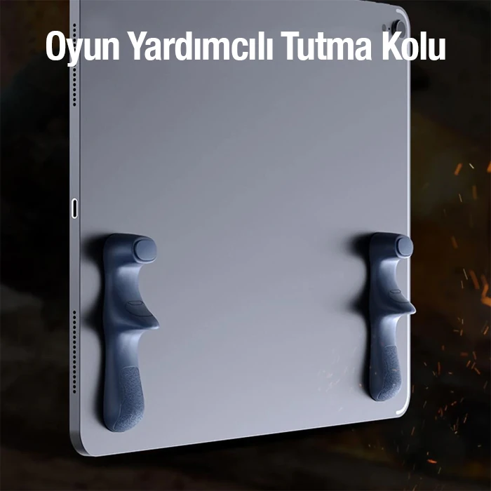 Memo PB02 2 Adet Tablet İçin Yapışkanlı Silikon Oyun Yardımcı Tutma Kolu-(1903)