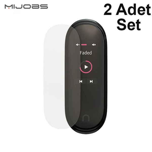 Mijobs Mi Band 5-4 Darbe Emici Ekran Koruyucu 2 Adet Set-(1903)