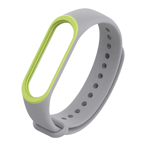 Mijobs Xiaomi Mi Band 3 Mi Band 4 Çift Renk  Silikon Kayış Kordon-(1903)